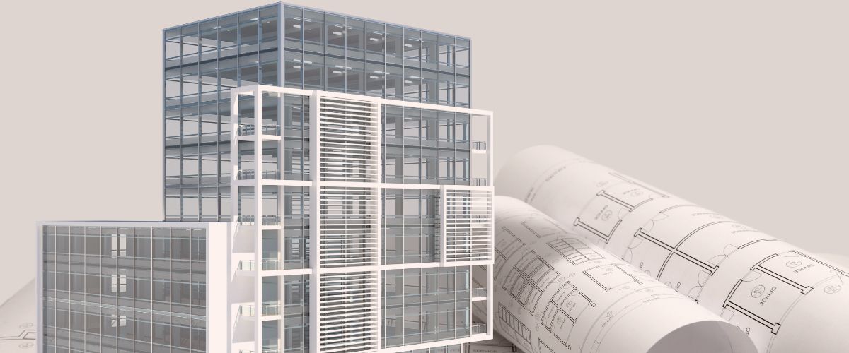 Immeuble modélisé en 3D avec BIM